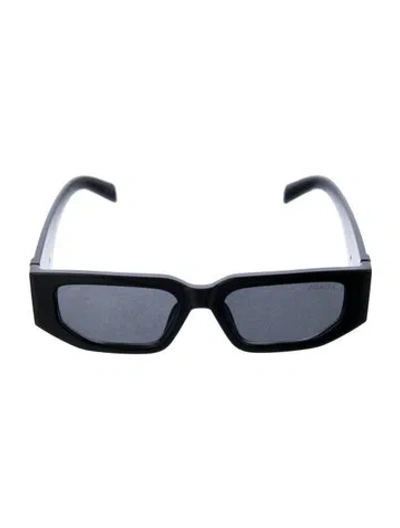 Pre-owned Prada Square Tinted Sunglasses In Black