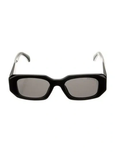 Pre-owned Prada Square Tinted Sunglasses In Black