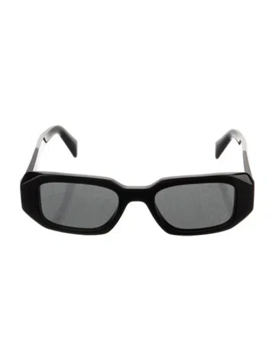 Pre-owned Prada Square Tinted Sunglasses In Black