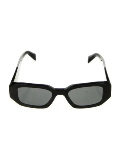 Pre-owned Prada Square Tinted Sunglasses In Black