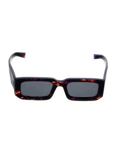 Pre-owned Prada Square Tinted Sunglasses In Black