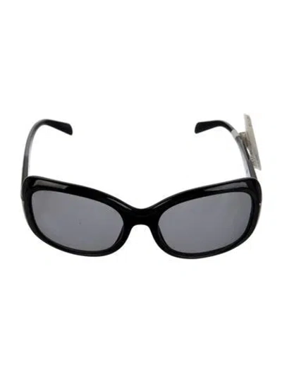Pre-owned Prada Square Tinted Sunglasses In Black