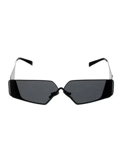 Pre-owned Prada Square Tinted Sunglasses In Black