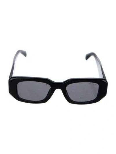 Pre-owned Prada Square Tinted Sunglasses In Black
