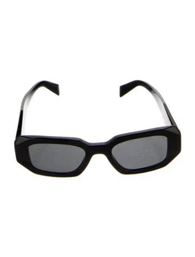 Pre-owned Prada Square Tinted Sunglasses In Black