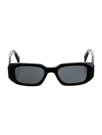 Pre-owned Prada Square Tinted Sunglasses In Black