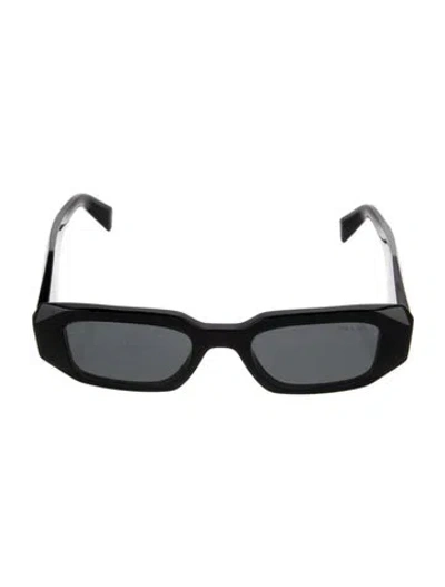 Pre-owned Prada Square Tinted Sunglasses In Black