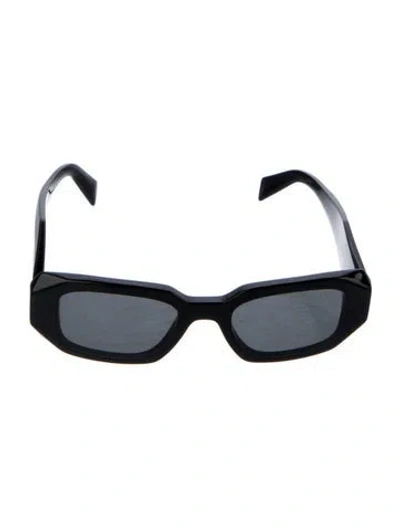 Pre-owned Prada Square Tinted Sunglasses In Black