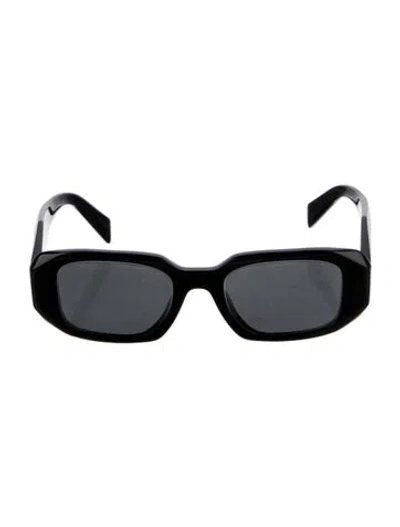 Pre-owned Prada Square Tinted Sunglasses In Black