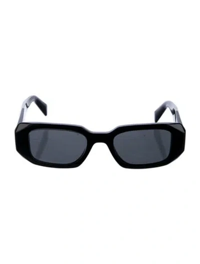 Pre-owned Prada Square Tinted Sunglasses In Black