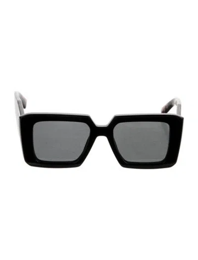 Pre-owned Prada Square Tinted Sunglasses In Black