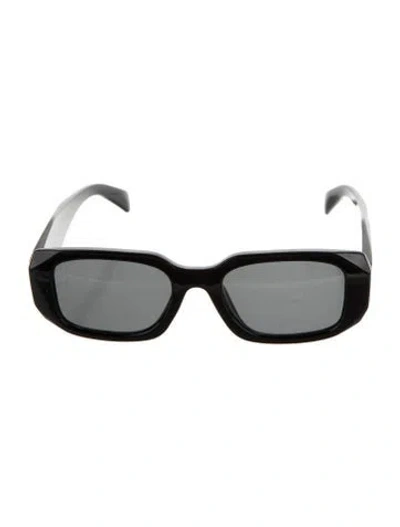 Pre-owned Prada Square Tinted Sunglasses In Black