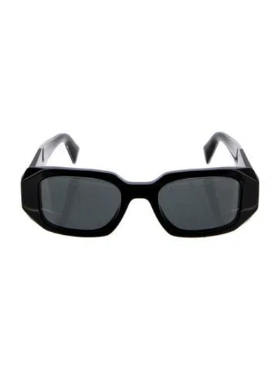 Pre-owned Prada Square Tinted Sunglasses In Black