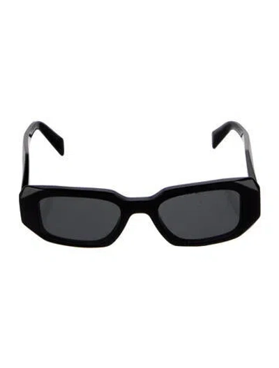 Pre-owned Prada Square Tinted Sunglasses In Black