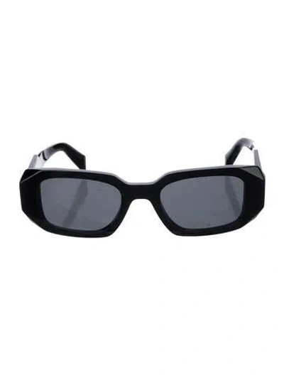 Pre-owned Prada Square Tinted Sunglasses In Black