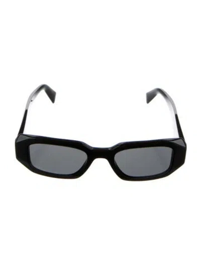 Pre-owned Prada Square Tinted Sunglasses In Black