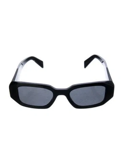 Pre-owned Prada Square Tinted Sunglasses In Black