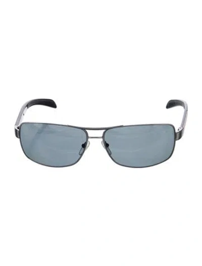 Pre-owned Prada Square Tinted Sunglasses In Black
