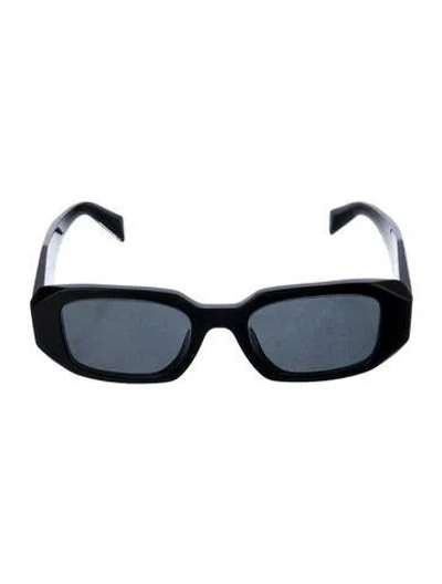 Pre-owned Prada Square Tinted Sunglasses In Black