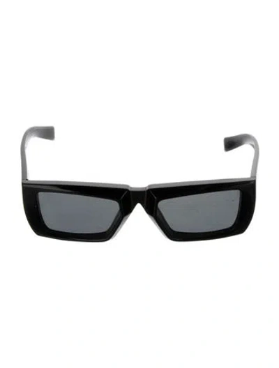 Pre-owned Prada Square Tinted Sunglasses In Black