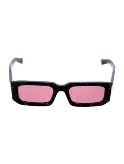 Pre-owned Prada Square Tinted Sunglasses In Black