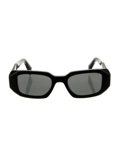 Pre-owned Prada Square Tinted Sunglasses In Black