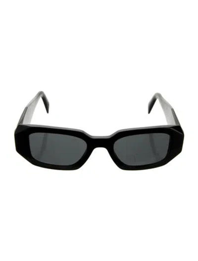 Pre-owned Prada Square Tinted Sunglasses In Black