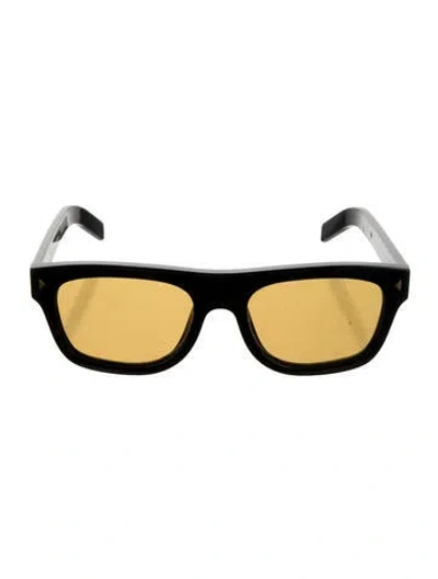 Pre-owned Prada Square Tinted Sunglasses In Black