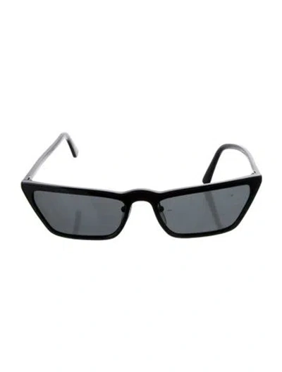 Pre-owned Prada Square Tinted Sunglasses In Black