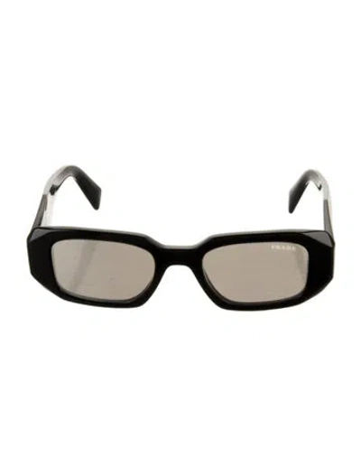 Pre-owned Prada Square Tinted Sunglasses In Black