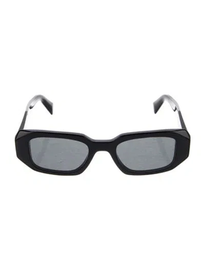 Pre-owned Prada Square Tinted Sunglasses In Black