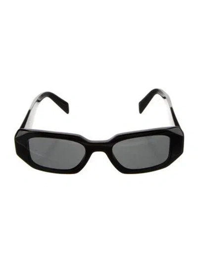 Pre-owned Prada Square Tinted Sunglasses In Black