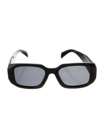 Pre-owned Prada Square Tinted Sunglasses In Black