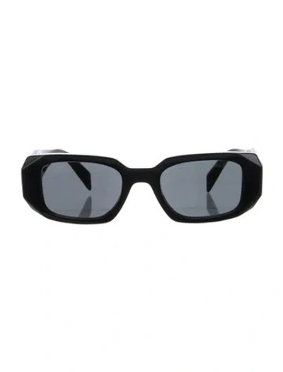 Pre-owned Prada Square Tinted Sunglasses In Black
