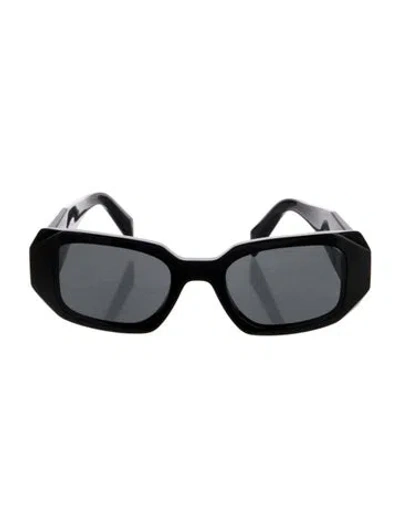 Pre-owned Prada Square Tinted Sunglasses In Black