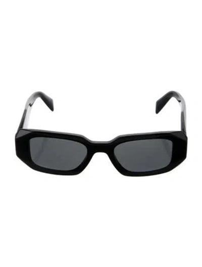 Pre-owned Prada Square Tinted Sunglasses In Black