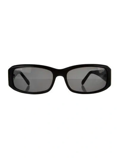 Pre-owned Prada Square Tinted Sunglasses In Black