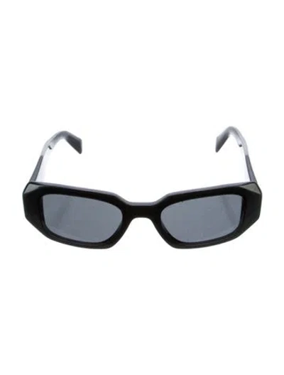 Pre-owned Prada Square Tinted Sunglasses In Black