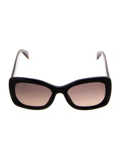 Pre-owned Prada Square Tinted Sunglasses In Black
