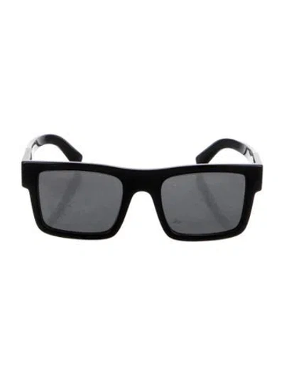 Pre-owned Prada Square Tinted Sunglasses In Black