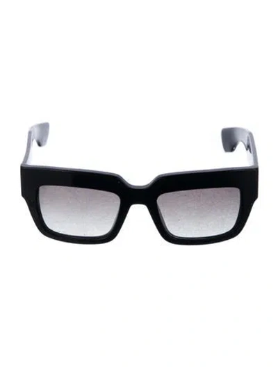 Pre-owned Prada Square Tinted Sunglasses In Black