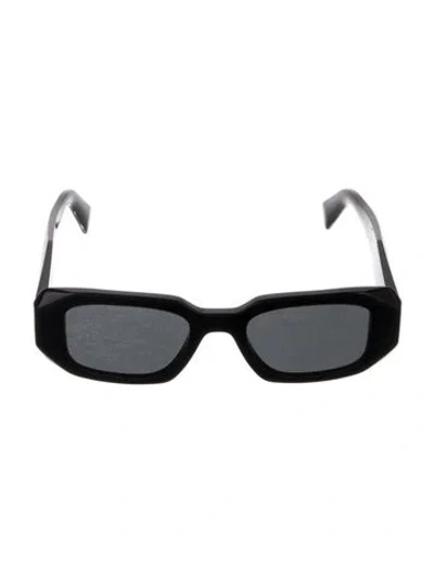 Pre-owned Prada Square Tinted Sunglasses In Black