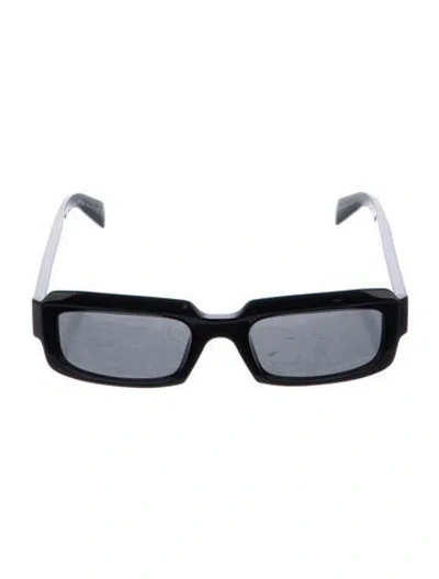 Pre-owned Prada Square Tinted Sunglasses In Black