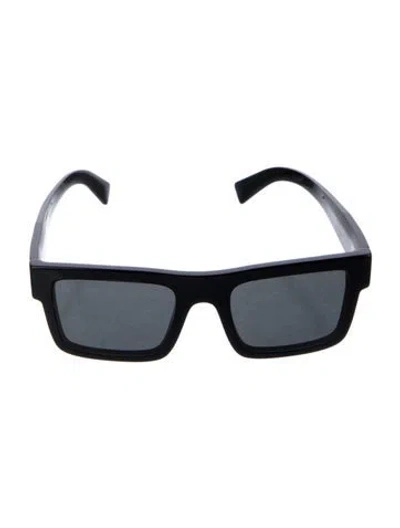 Pre-owned Prada Square Tinted Sunglasses In Black