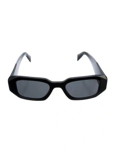 Pre-owned Prada Square Tinted Sunglasses In Black