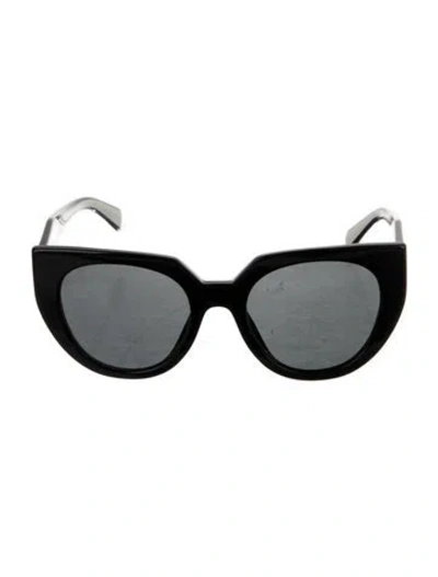 Pre-owned Prada Square Tinted Sunglasses In Black