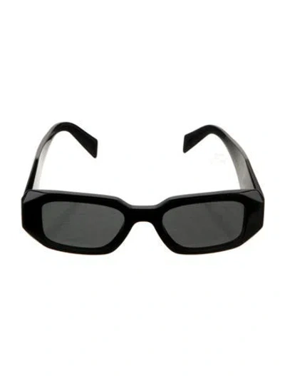 Pre-owned Prada Square Tinted Sunglasses In Black