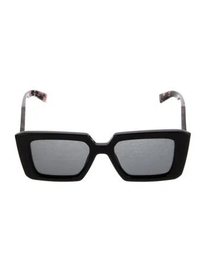 Pre-owned Prada Square Tinted Sunglasses In Black