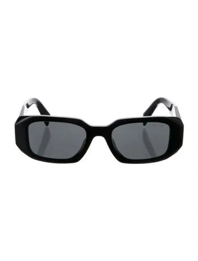 Pre-owned Prada Square Tinted Sunglasses In Black