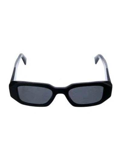 Pre-owned Prada Square Tinted Sunglasses In Black